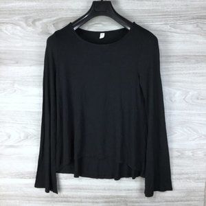 BP. Solid Split-Sleeves Boat-Neck Knit Top P1